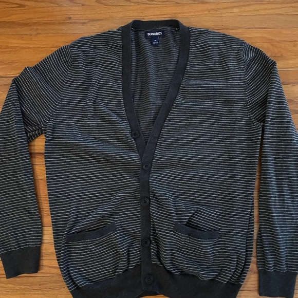 Bonobos Black Striped Men's Sweater - Picture 1 of 3